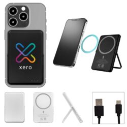 Magnetic Power Bank with stand for cell phones