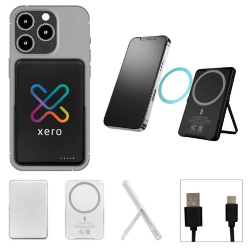 Magnetic Power Bank with stand for cell phones
